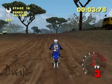 Paris-Dakar Rally screen shot game playing